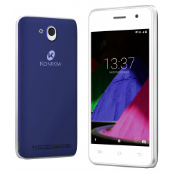 Konrow Start - Smartphone Android 6.0 - Ecran de 4'' - 8Go - Double Sim - Bleu