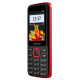 Konrow Sweet - Compact - Ecran 2.4'' - Double Sim - Radio FM - Noir / Rouge