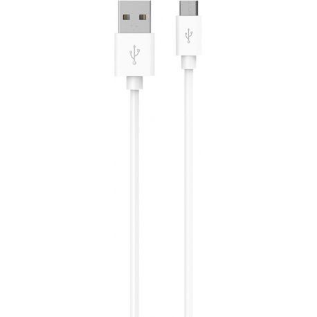 Câble Data Micro USB - 1m - Blanc (Compatible Android, En Vrac)