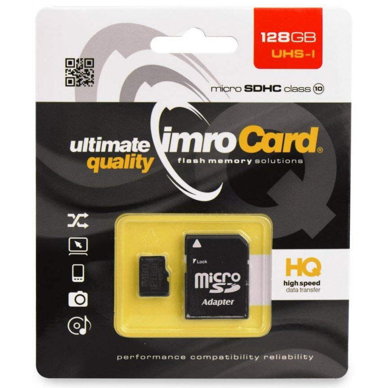 Carte Micro Sd - Limics24 - Mémoire 128 Go 4K Game Pro Série Idéal