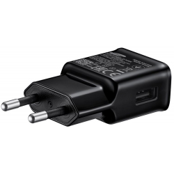 Samsung EP-TA20EBE - USB-lichtnetadapter - 2A, 5V - Snel opladen - Zwart (Bulk)