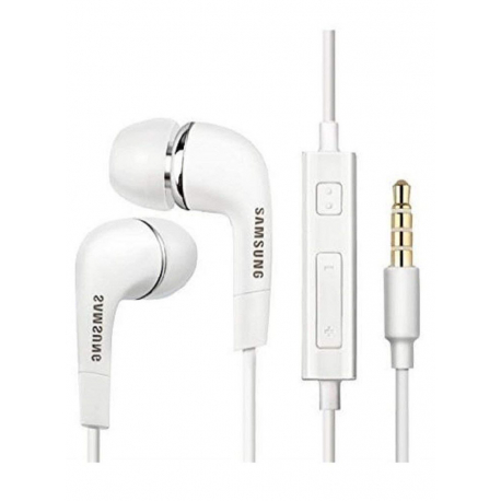 Samsung EHS64AVFWE - Écouteur Intra Auriculaire d'Origine - Prise Jack 3.5 - Blanc (En Vrac)