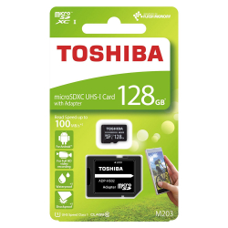 Carte Mémoire Toshiba 128 Go (Avec Adaptateur carte SD)