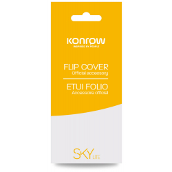 Flip Cover Noir Pour Konrow Sky Lite
