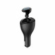 Adaptateur Allume Cigare USB Universel - 2.1A - Avec Oreillette Bluetooth - Noir (Emballage Originale)