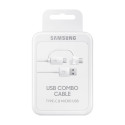 Samsung EP-DG930DWEGWW - Câble Combo Micro USB & Type C - 1.5m - Blanc (Blister)