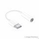 Adaptateur USB Type-C (Embout Long de 9mm)  vers Jack 3.5mm - Blanc (En Vrac)