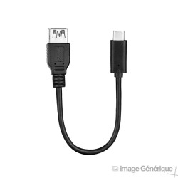 Adaptateur OTG USB / Type C - Noir(En Vrac)