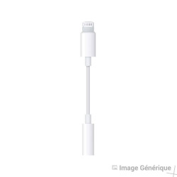 Adaptateur Lightning vers Jack 3.5 - Blanc