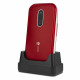 Doro 6620 Clapet - Rouge / Blanc