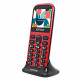 Konrow Senior 231 (Écran 2.31'' - Double Sim - Dock de charge Fourni) Rouge