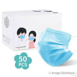 Pack de 50 Masques 3 Plis - Pour enfants