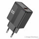 Adaptateur Secteur USB Universel - 2.4A, Fast Charge, Noir (Compatible, Blister)
