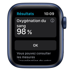 Cinturino blu per Apple Watch Series 6 (40 mm, cinturino Sport GPS).