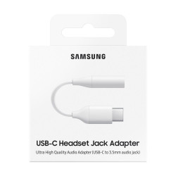 Samsung EE-UC10JUWEGWW - Adaptateur USB Type C Vers Jack 3.5 - Blanc (Emballage Originale)