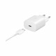 Samsung EP-TA800XBEGWW - Chargeur Secteur - Adaptateur USB Type C Fast Charge 25W & Câble USB Type C - Blanc (Emballage Original