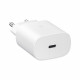 Samsung EP-TA800XBEGWW - Chargeur Secteur - Adaptateur USB Type C Fast Charge 25W & Câble USB Type C - Blanc (Emballage Original