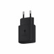 Samsung EP-TA800XBEGWW - Chargeur Secteur, Adaptateur USB Type C Fast Charge 25W & Câble USB Type C - Noir (Emballage Original)