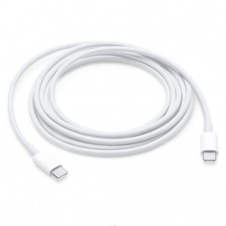 Apple MLL82 - Câble USB Type-C à Type-C (2m, Blanc) - Original, Blister