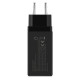 Doogee - Adaptateur Secteur 2 x USB Type C & 1 x USB (Fast Charge 65W, ) - Noir (Blister)