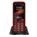 Konrow Senior 280 Plus (3G - Écran 2.8'' - Double Sim - Avec Station de charge) Rouge