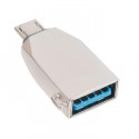 Adaptateur OTG USB / Micro USB - Argent (En Vrac)
