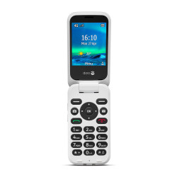 Doro 6820 Clapet - Noir / Blanc