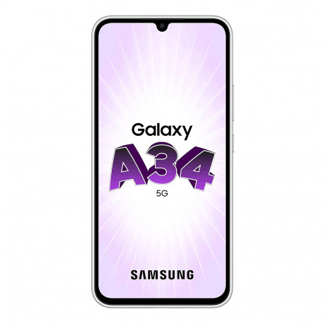 Samsung A346B/DSN Galaxy A34 5G (Double Sim - 6.6", 128 Go, 6 Go RAM) Argent