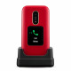 Doro 6820 Clapet - Rouge / Blanc
