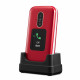 Doro 6820 Clapet - Rouge / Blanc