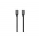 Konrow KCATCNPDB1 - Câble USB Type C vers Type C (1 M - 3A - Nylon Tressé) - Noir (Compatible, Blister)