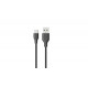 Konrow KCATCPB1- Câble USB Type C  vers Type A (1 M - 3A) - Noir (Compatible, Blister)