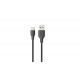 Konrow KCATCPB1- Câble USB Type C vers Type A (1 M - 3A) - Noir (Compatible, Blister)
