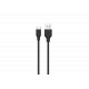 Konrow KCATCNB1 - Câble USB Type C  vers Type A (1 M - 3A) - Noir (Compatible, Blister)