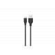 Konrow KCATMPB1 - Câble Micro USB vers Type A (1 M - 2A) - Noir (Compatible, Blister)