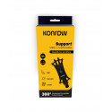 Konrow KSBIKE - Support Vélo / Trottinette (360°, Adaptable tout Smartphones, Noir) - Emballage Original