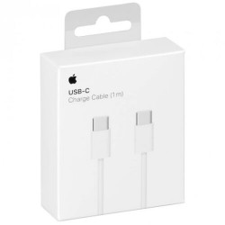 Apple MQKJ3 - Câble USB Type-C à Type-C (60W, 1m, Blanc) - Original, Blister