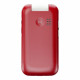 Doro 2820 4G (Clapet avec Socle de Charge) Rouge/Blanc