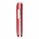 Doro 2820 4G (Clapet avec Socle de Charge) Rouge/Blanc
