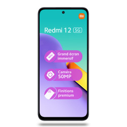 Xiaomi Redmi 12 5G (Double Sim - 6.79'' - 128 Go, 4 Go RAM) Argent