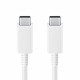 Samsung EP-DX510JWEGEU - Câble USB Type-C Vers USB Type-C (5A - 1,80m) Blanc - Emballage Original