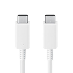 Samsung EP-DX510JWEGEU - Câble USB Type-C Vers USB Type-C (5A - 1,80m) Blanc - Emballage Original