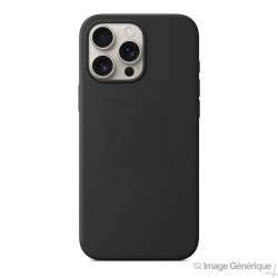 Coque Silicone Pour iPhone 16 (Compatible MagSafe - Noir) En Vrac