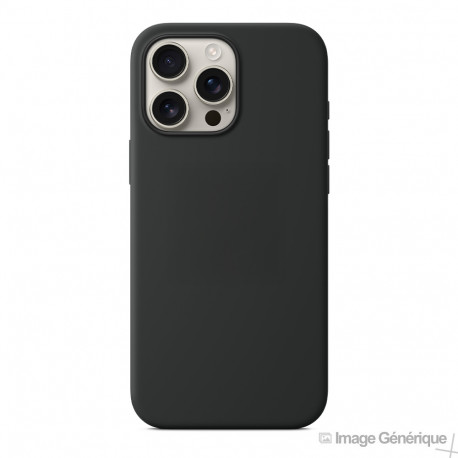 Coque Silicone Pour iPhone 16 (Compatible MagSafe - Noir) En Vrac