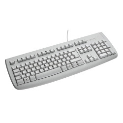 Logitech Deluxe Keyboard (Clavier AZERTY) Blanc