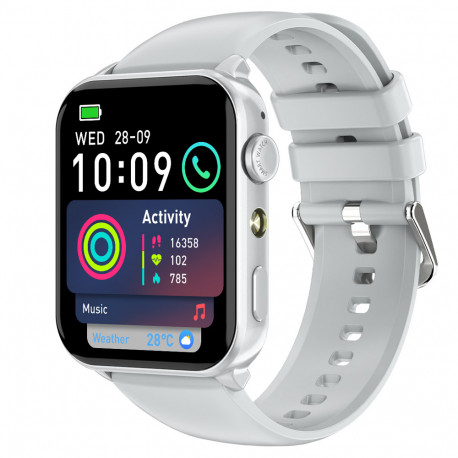 Blackview R30 Max (Montre connectée - 1.91'' - Appels bluetooth) Argent