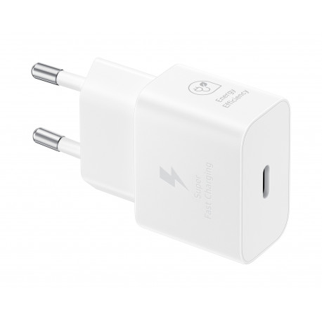 Samsung EP-T2510EWE - Adaptateur Secteur USB Type C (25W, Fast Charge, Blanc) - Original, Bulk